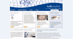 Desktop Screenshot of beta-institut.de