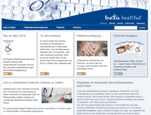 Tablet Screenshot of beta-institut.de